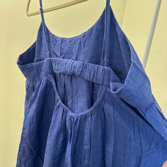 Linen-Blend Cami Midi Dress - Picture 5 of 5